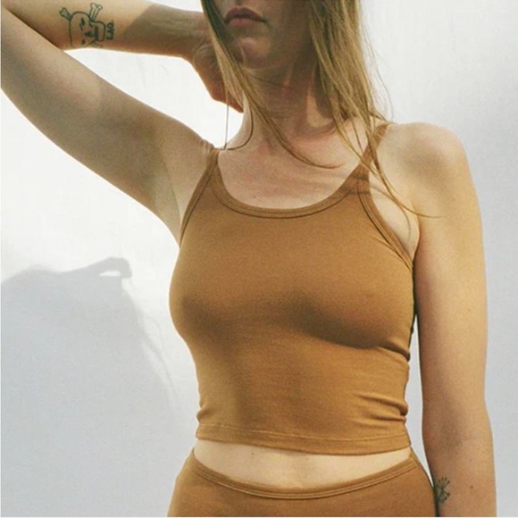 ARQ Women's Tan Toffee Camisole Tank Top - Picture 1 of 4